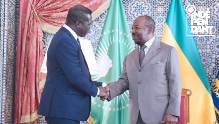 Ali Bongo reçoit en audience le ministre des Affaires étrangères de Sierra Leone