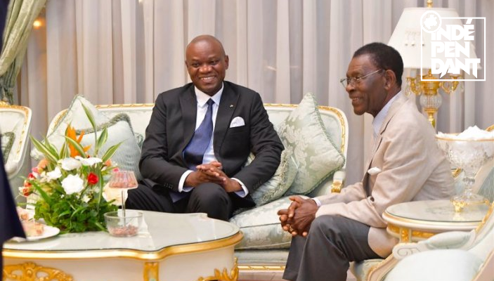 Brice Clotaire Oligui Nguéma s’entretient à Malabo avec le président équatoguinéen